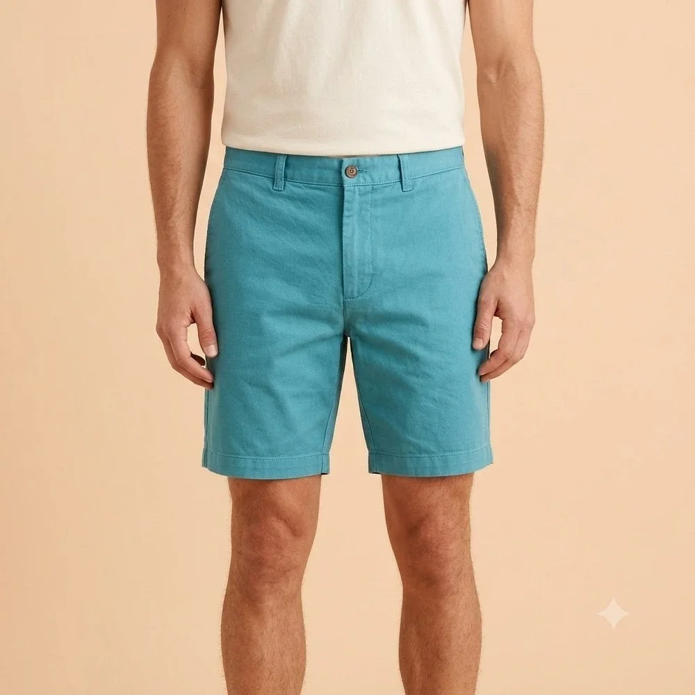 J.Crew Chino Shorts‎ Mens 35 Teal Blue 7